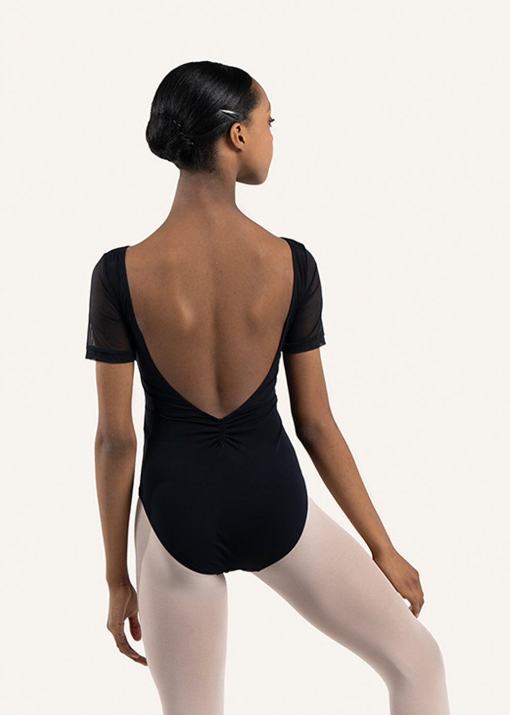 Siera Mesh Cap Sleeve Leotard