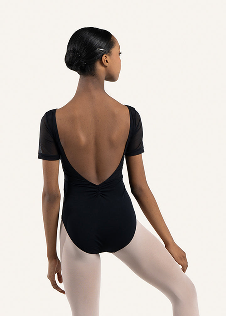 Siera Mesh Cap Sleeve Leotard