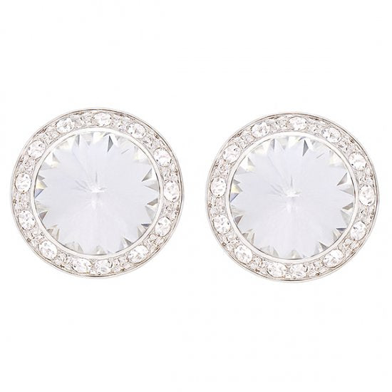Crystal Clip Performance Earrings 17mm