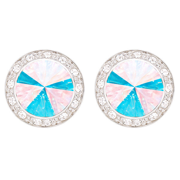 AB Stone Clip Performance Earrings 17mm