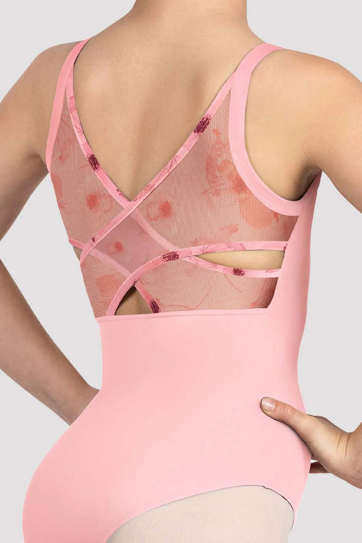 Girls Lila Floral Camisole Leotard