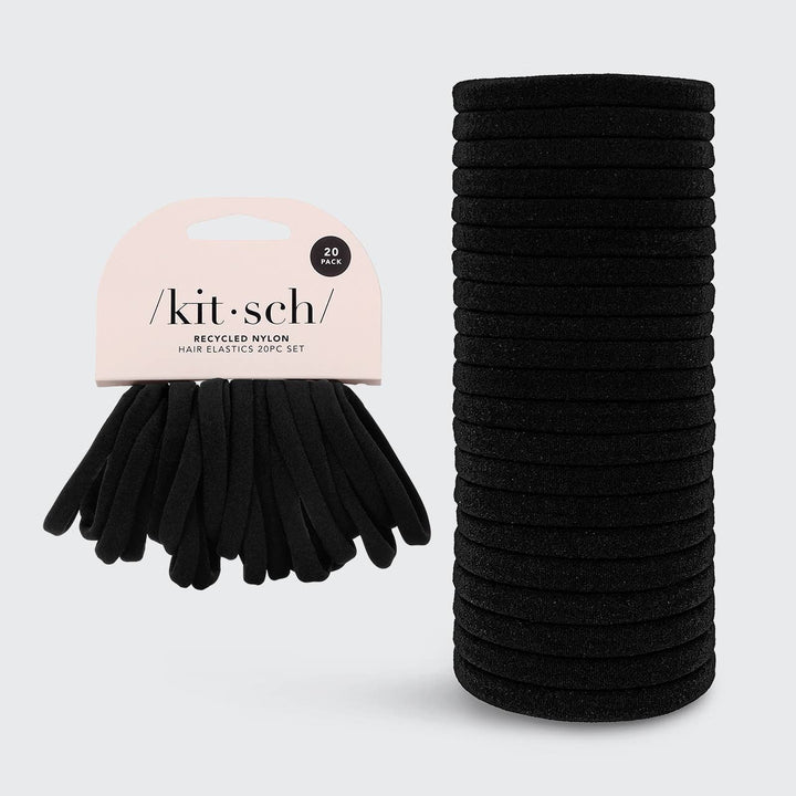 Recycled Nylon Medium Hair Elastics 12pc Set