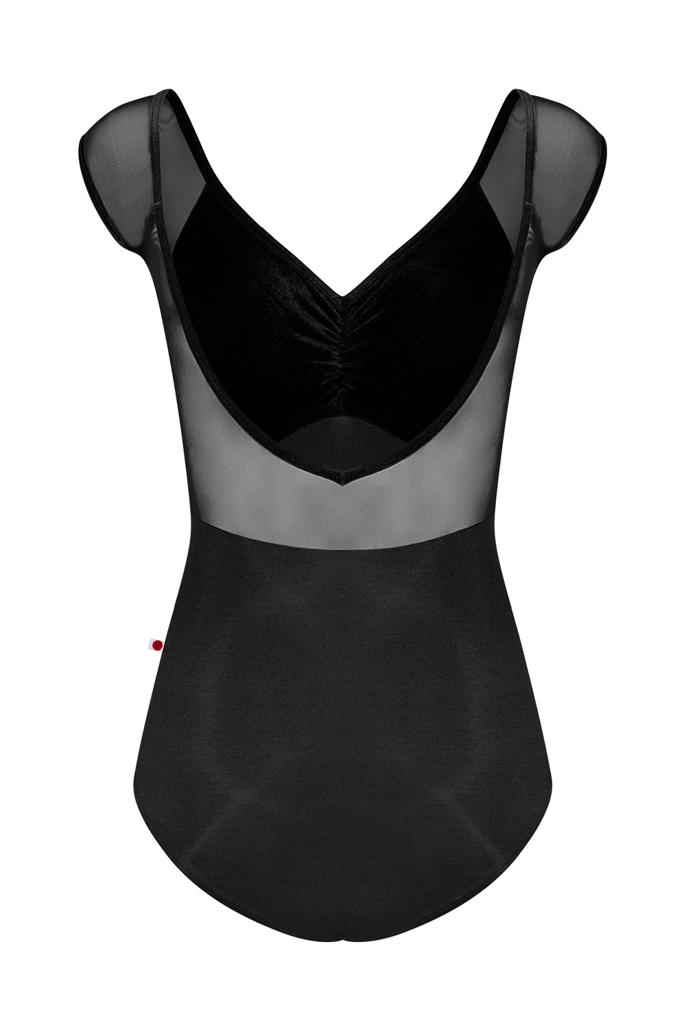 "Elli Mesh" Cap Sleeve Leotard