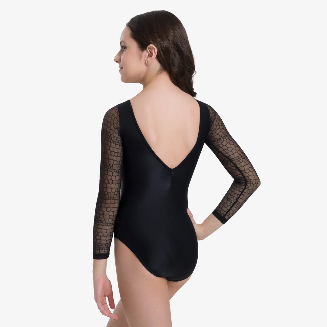 BY114C Lina Child Long Sleeve Leotard