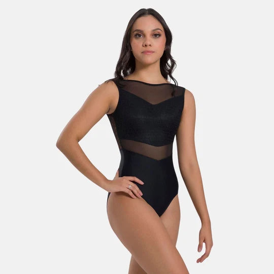 BY68 Sueli Adult Boat Neck Leotard