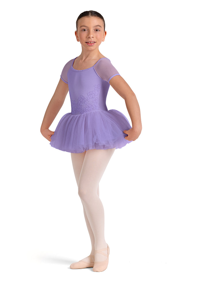 Girls Lucy Cap Sleeve Tutu Leotard
