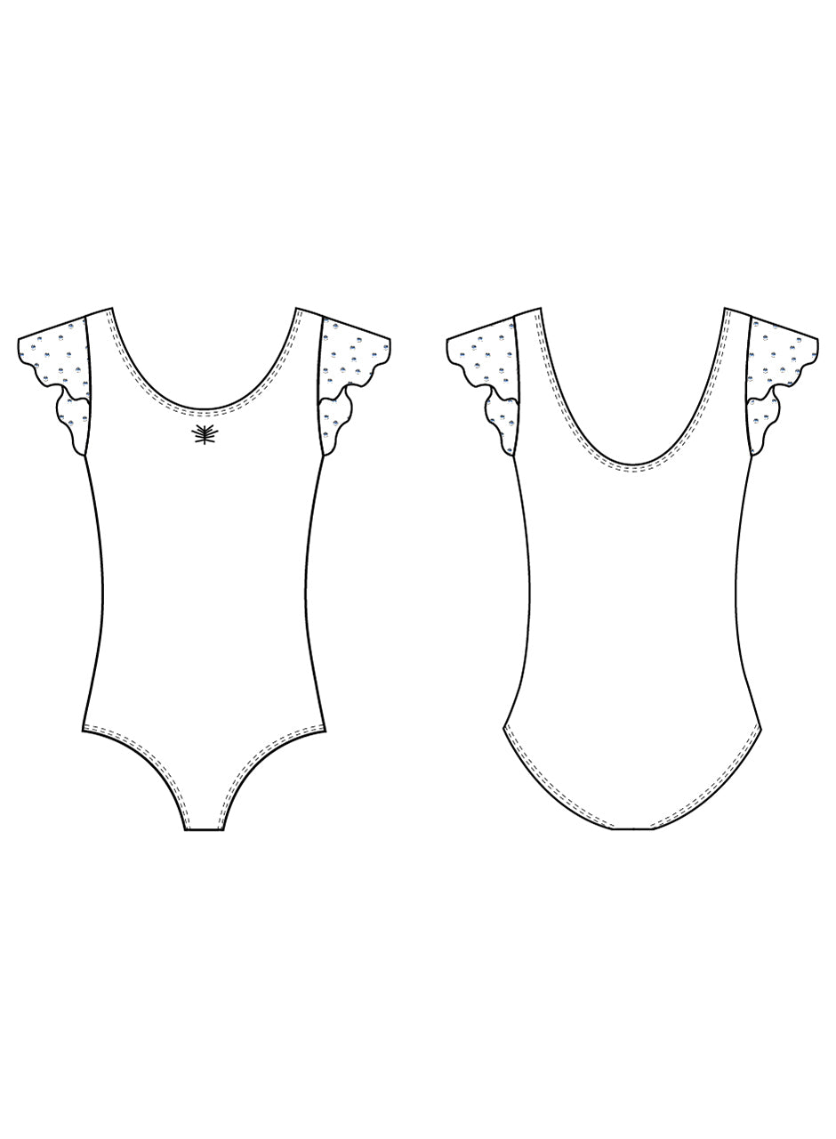 Girls Georgette Sequin Leotard