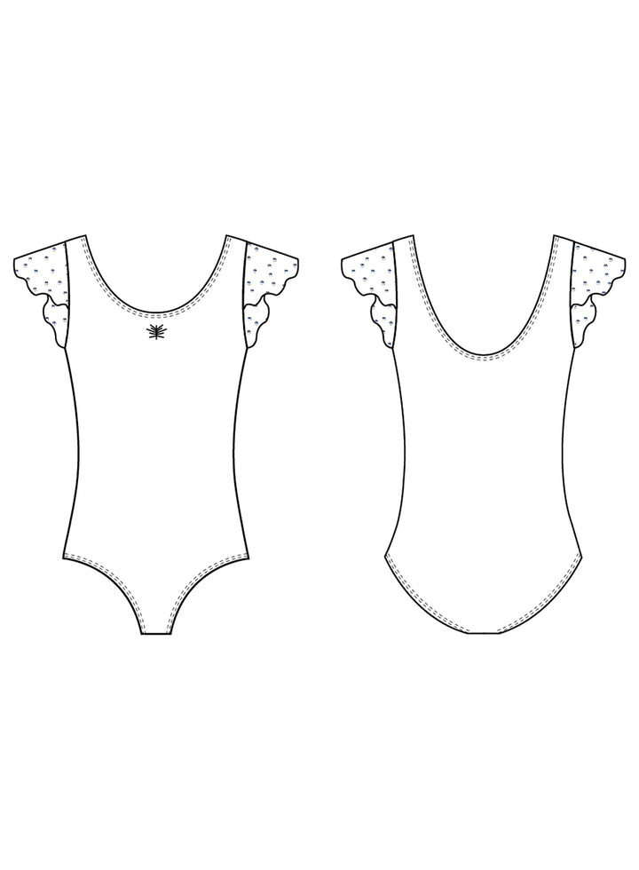 Girls Georgette Sequin Leotard