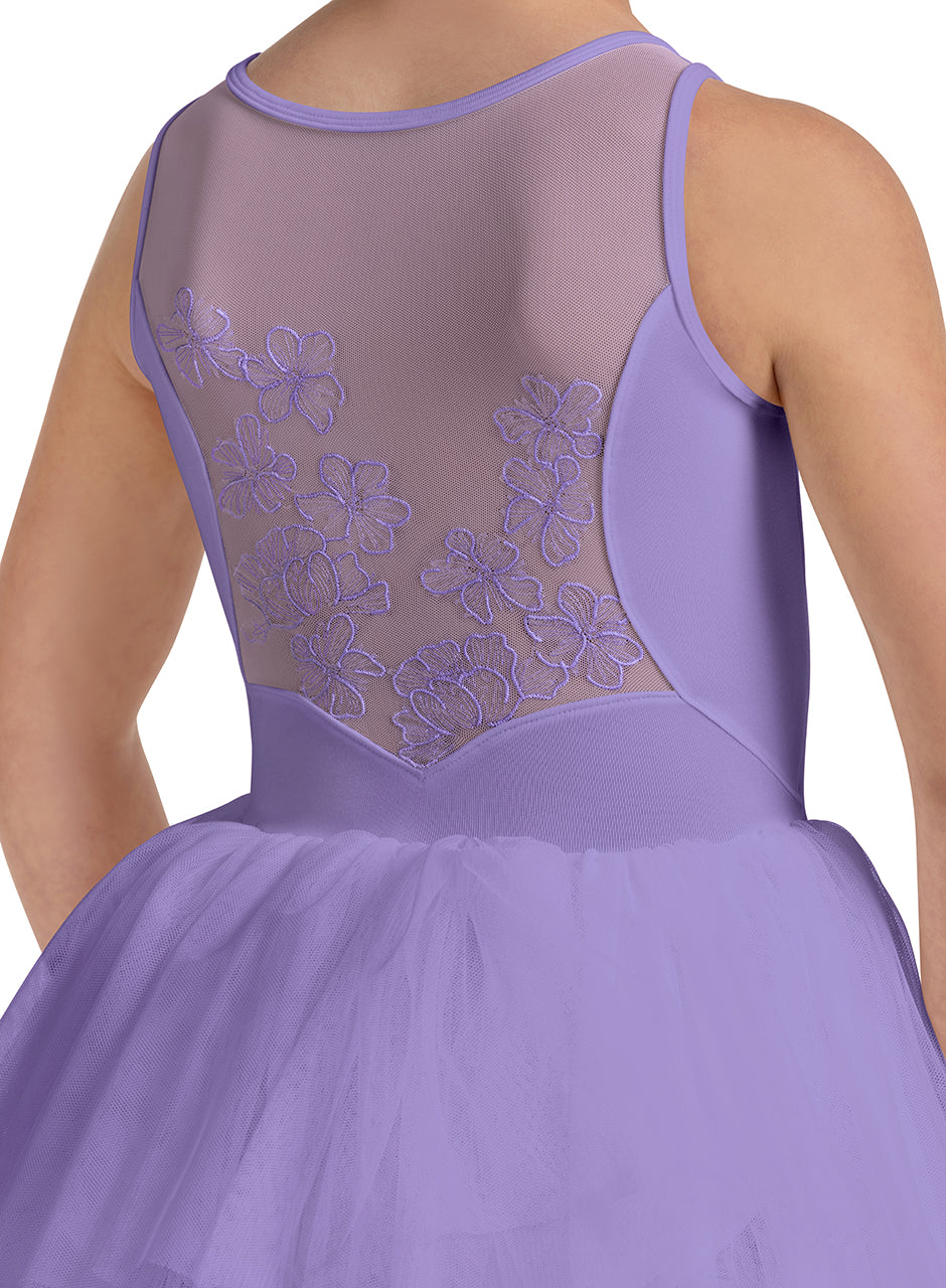 Girls Maria Floral Tank Tutu Leotard