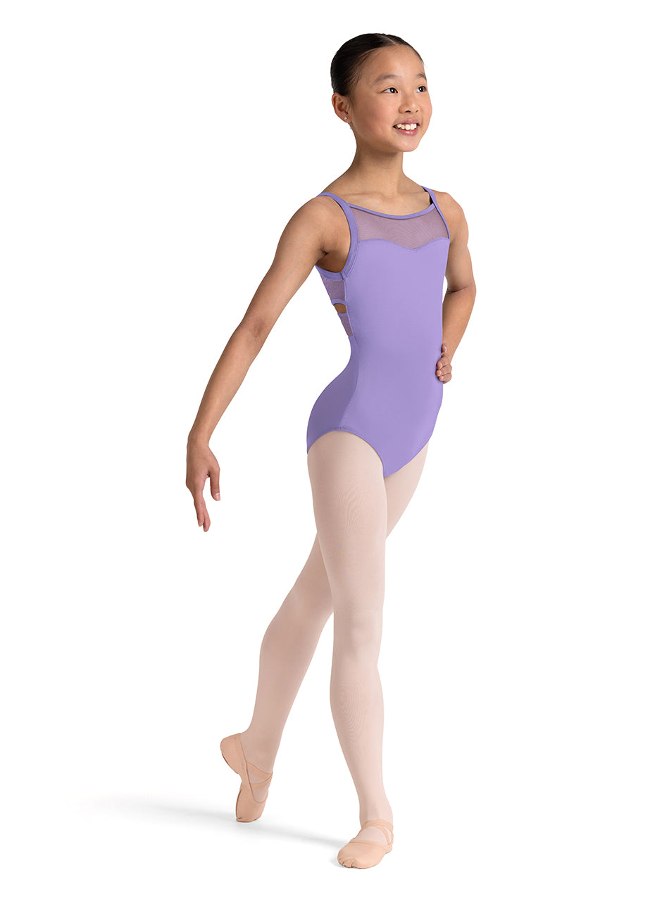 Girls Jazz Floral Cross Back Leotard