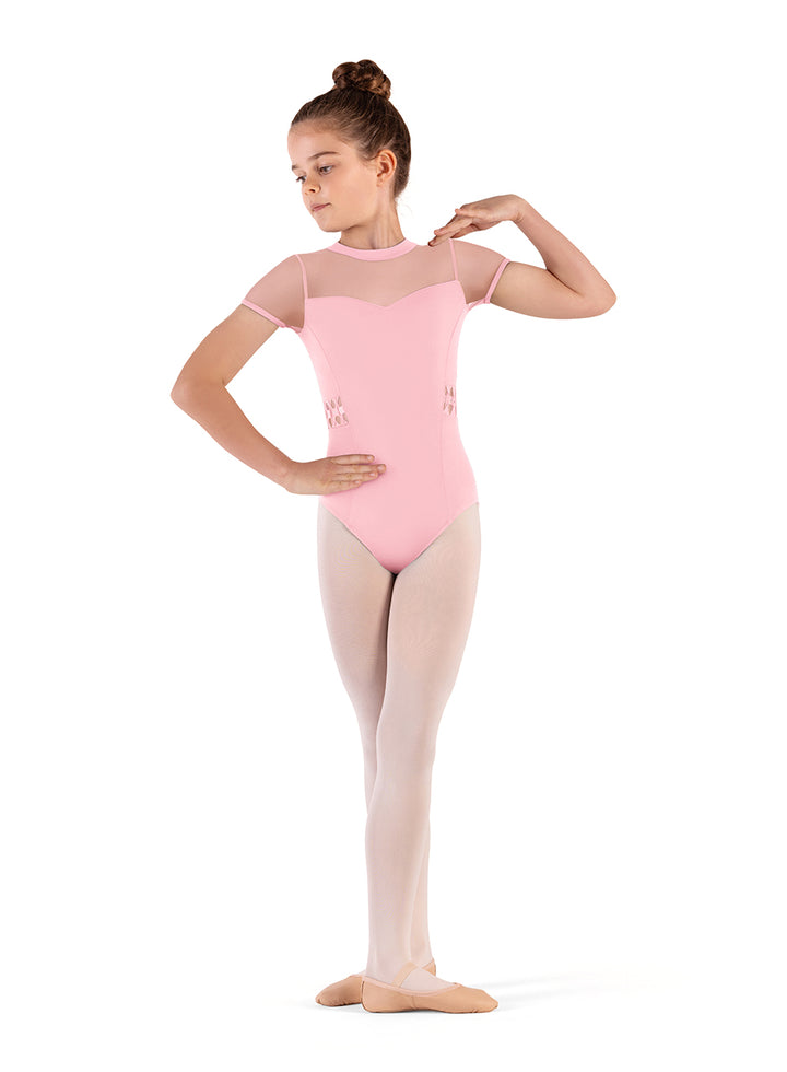 Girls Meghan Cap Sleeve Leotard