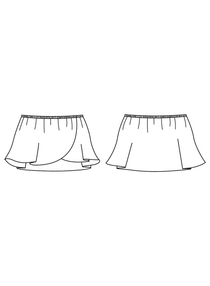 Girls Barre Stretch Waist Ballet Skirt - CR5110