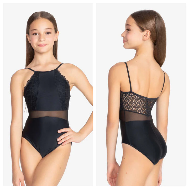BY54C Child Asymmetrical Tank Leotard