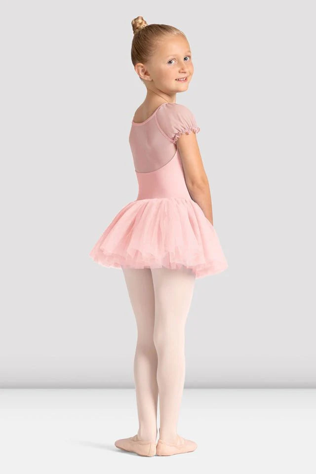 Girls Mirella Celestia Short Sleeve Printed Tutu Dress
