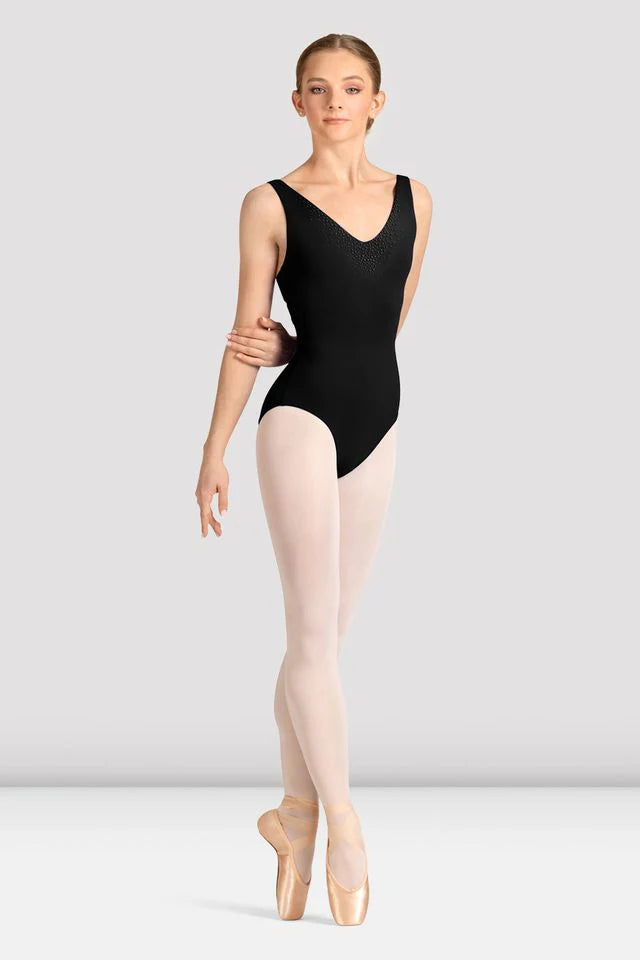 Ladies Mirella Celeste Low Back Printed Leotard