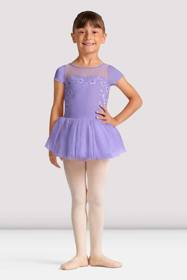 Girls Sharon Cap Sleeve Tutu Dress
