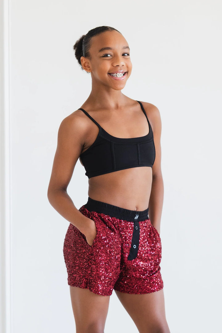 Sequin Holiday Short