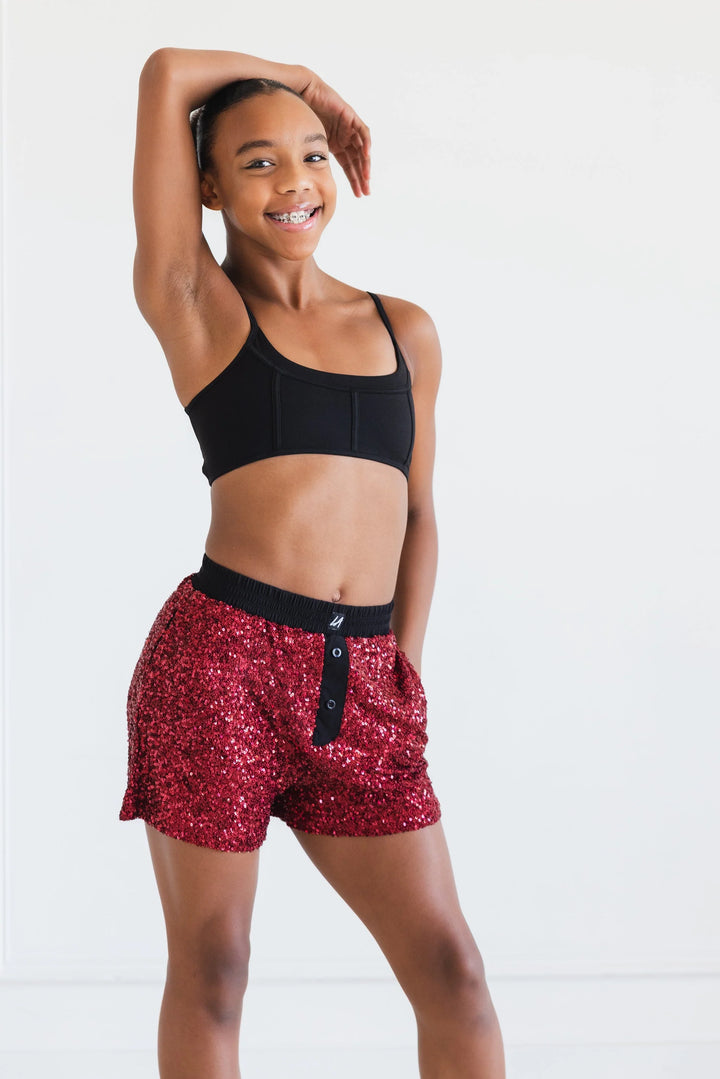 Sequin Holiday Short