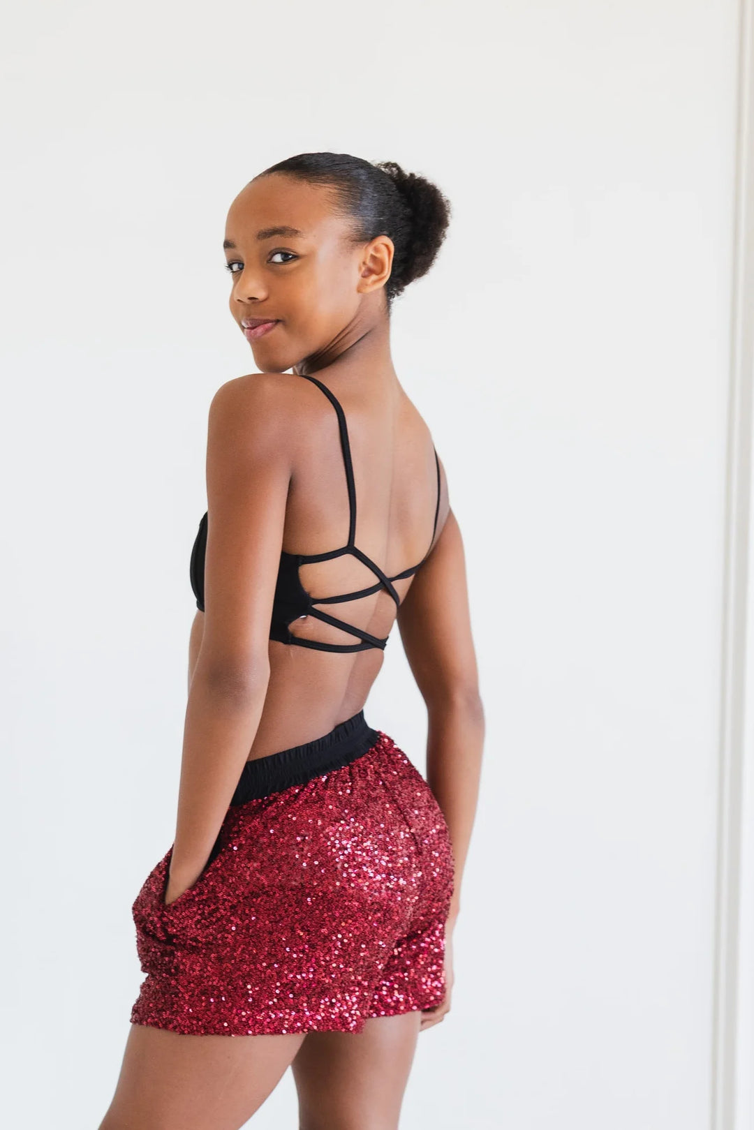 Sequin Holiday Short