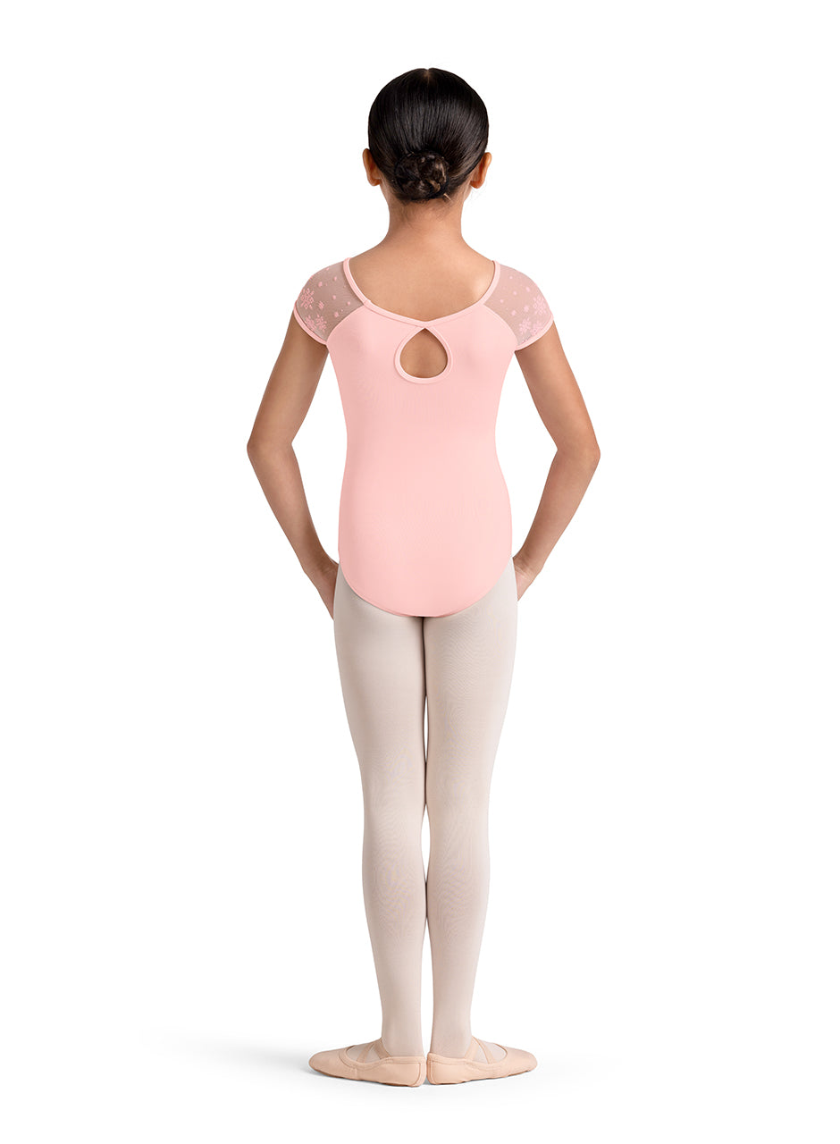 Girls Mirella Kaleidoscope Cap Sleeve Leotard
