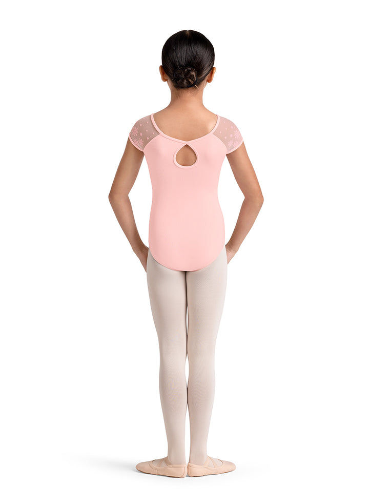 Girls Mirella Kaleidoscope Cap Sleeve Leotard