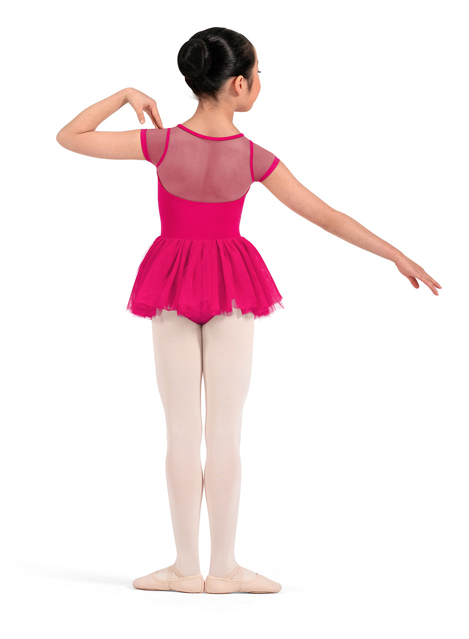 Girls Mirella Cap Sleeve Tutu Leotard