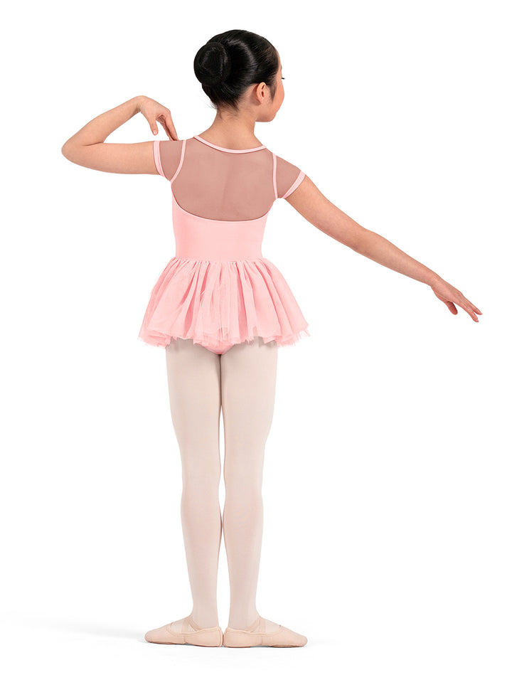 Girls Mirella Cap Sleeve Tutu Leotard