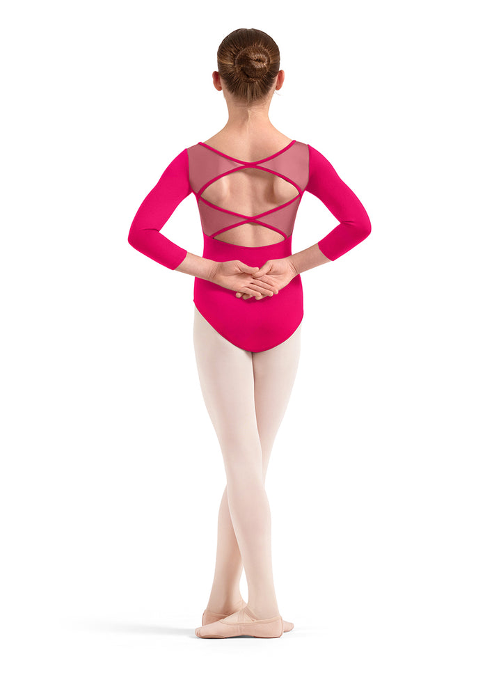 Girls Mirella 3/4 Sleeve Leotard