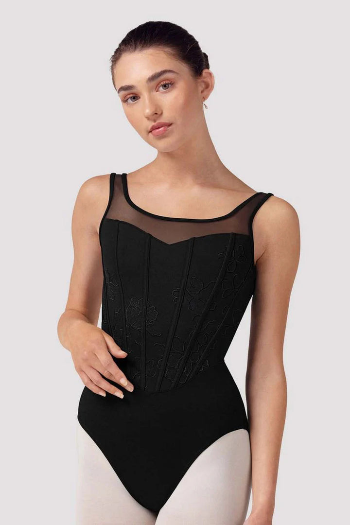 Isabella Floral Scoop Back Leotard