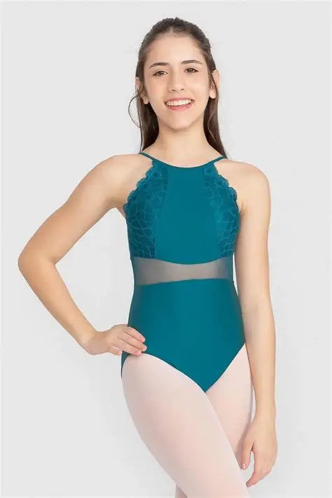 BY54C Child Asymmetrical Tank Leotard
