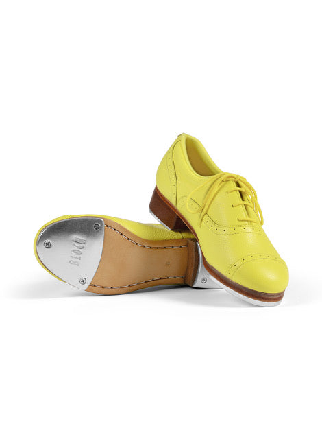 Ladies Jason Samuels Smith Leather Tap Shoes in Yellow