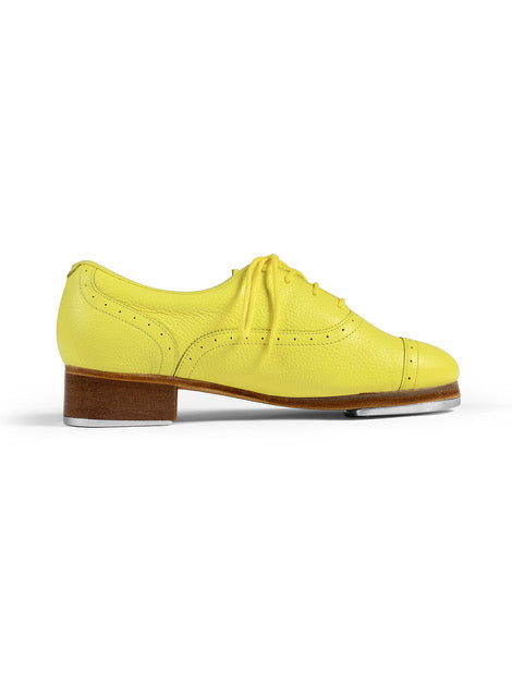 Ladies Jason Samuels Smith Leather Tap Shoes in Yellow