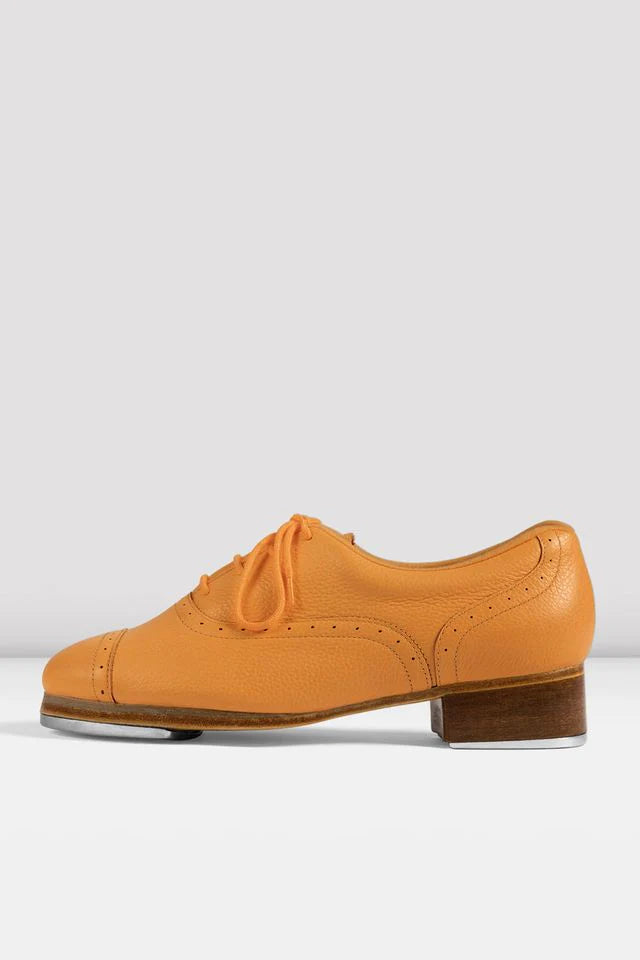 Ladies Jason Samuels Smith Pebble Leather Tap Shoes in Orange