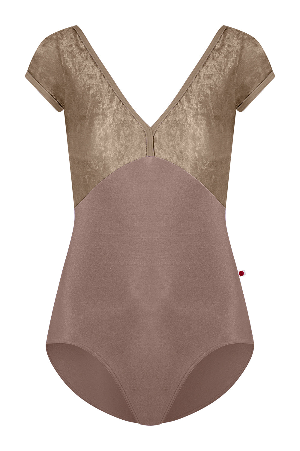 "Alicia Mesh" Short Sleeve Leotard
