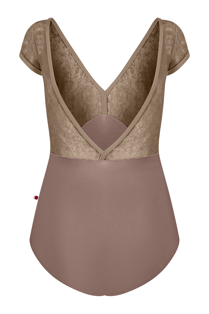 "Alicia Mesh" Short Sleeve Leotard