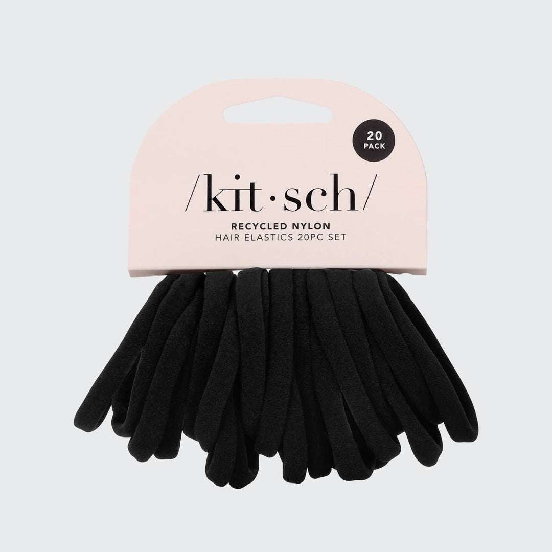 Recycled Nylon Medium Hair Elastics 12pc Set