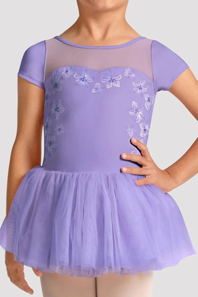 Girls Sharon Cap Sleeve Tutu Dress