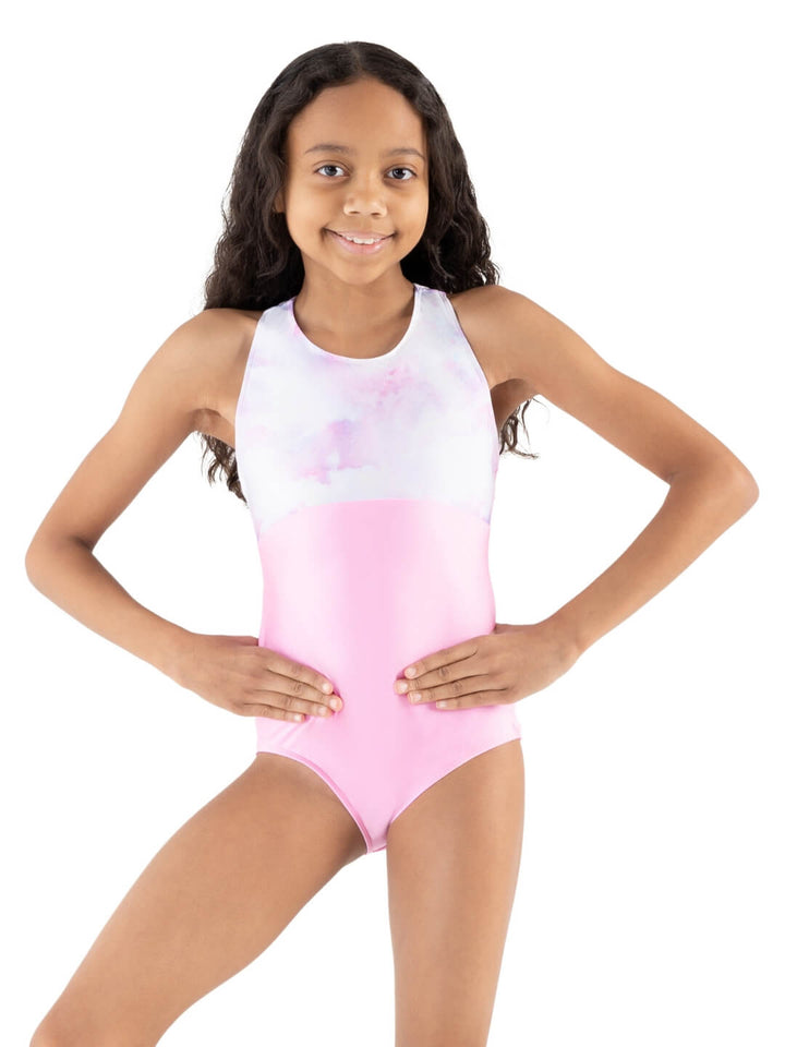 Girls Pixel Pop Star Swirl Leotard