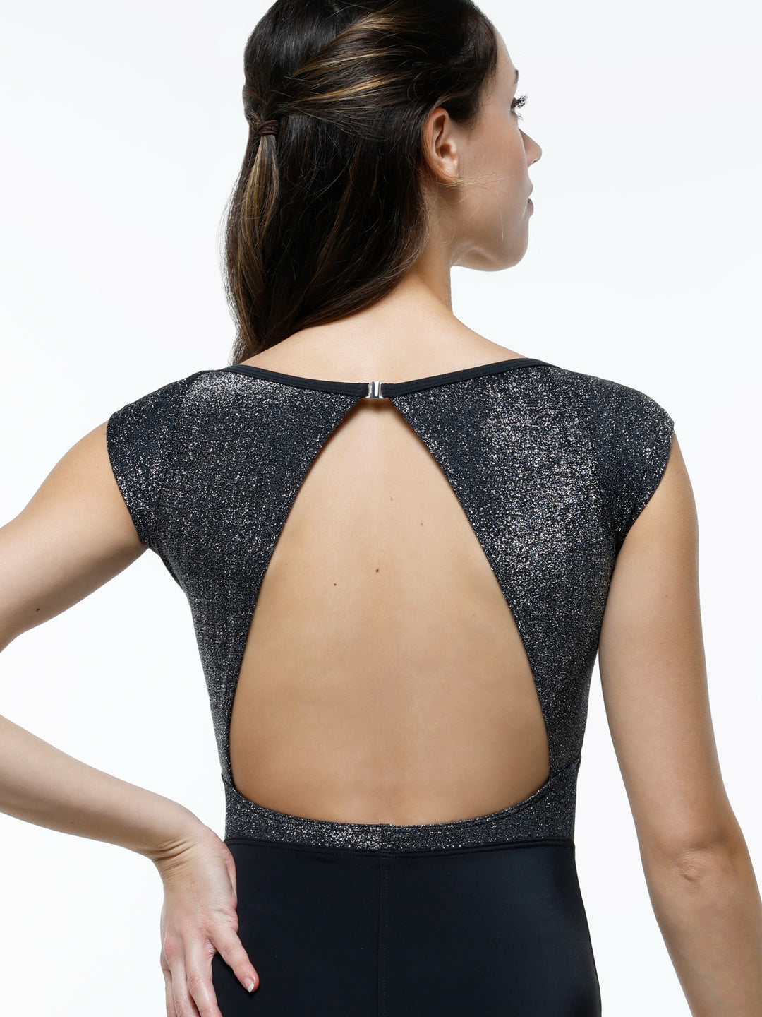 Anniversary Pinch Front Cap Sleeve Adult Leotard