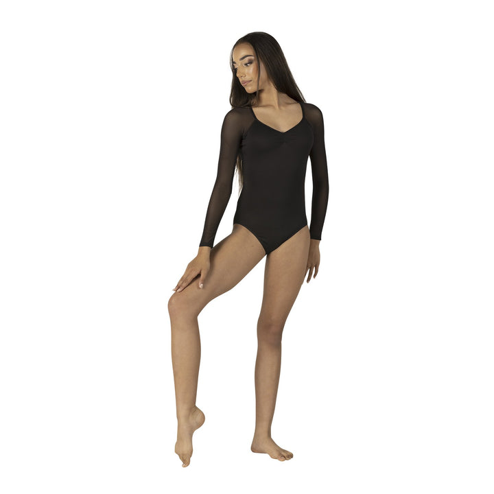 Adult Long Sleeve Mesh Leotard - 26129A-D