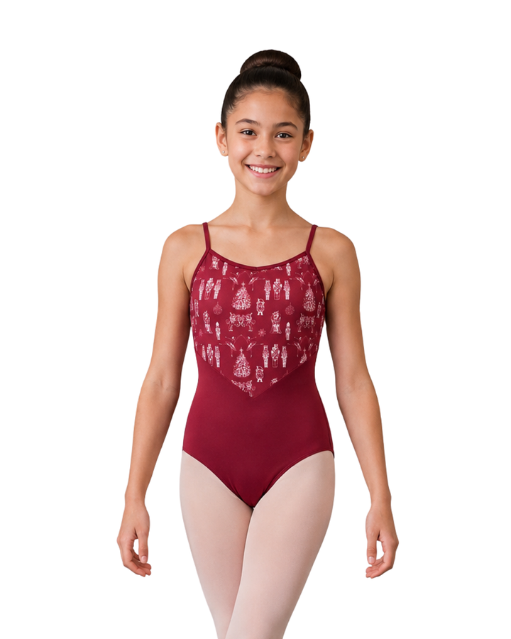 Girls Nutcracker Print Leotard - 26134C