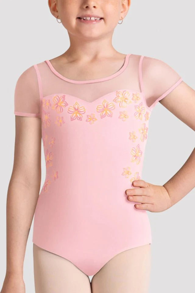 Girls Logan Cap Sleeve Leotard