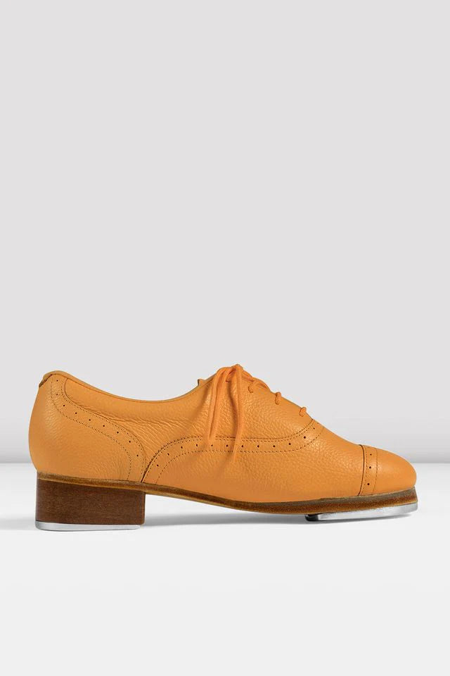 Ladies Jason Samuels Smith Pebble Leather Tap Shoes in Orange