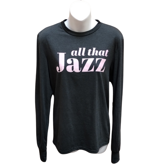 All That Jazz Long Sleeve Tee in Black Frost