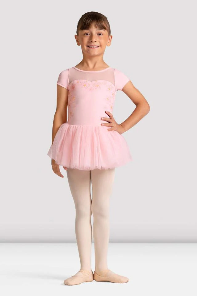 Girls Sharon Cap Sleeve Tutu Dress