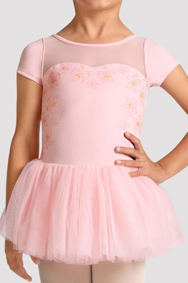 Girls Sharon Cap Sleeve Tutu Dress
